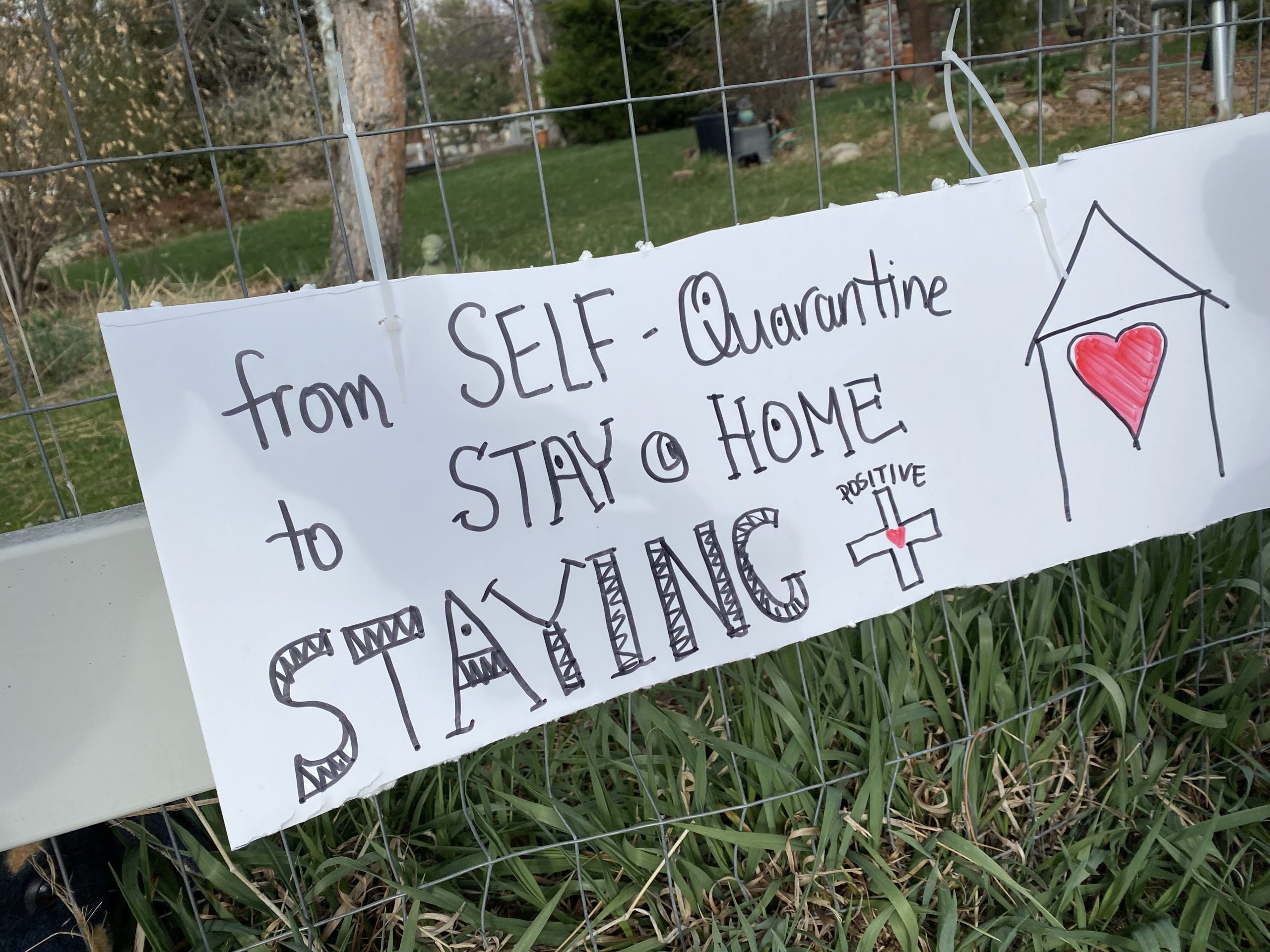 A sign along our walks